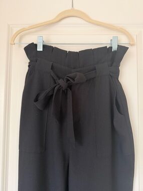 cupcakes & cashmere Black Paperbag Waist Trousers